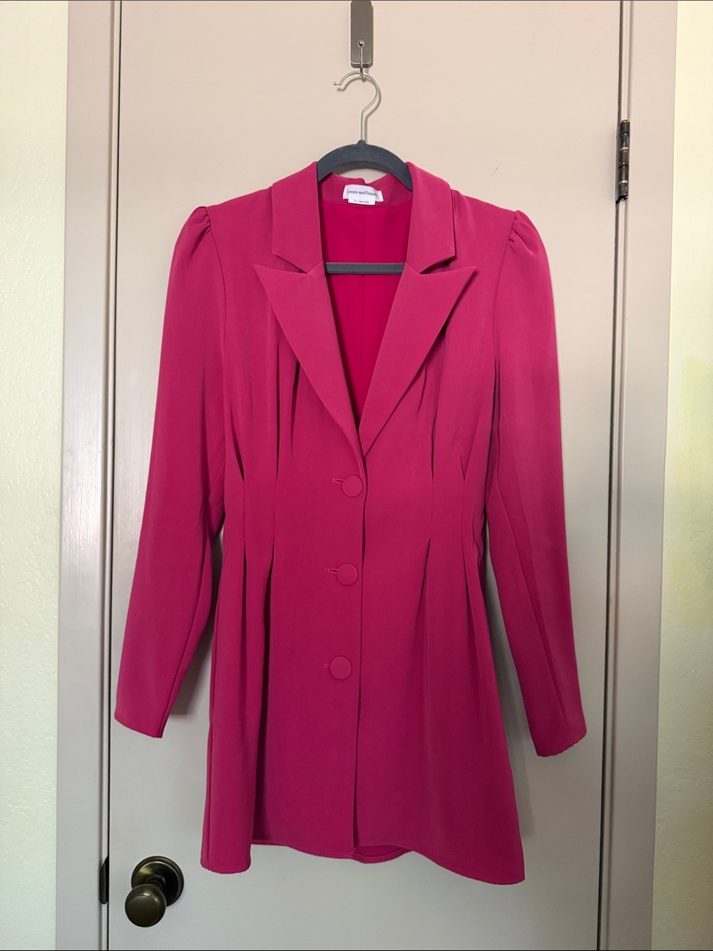 Lovers + Friends Fuchsia City Blazer Dress